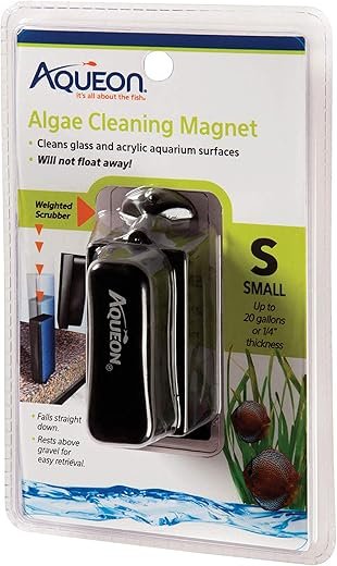 Aqueon Small Aquarium Algae Magnet: Effortless Cleaning for Crystal Clear Tanks