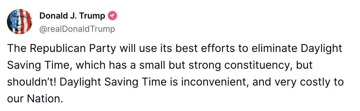 Donald Trump Wants To End Daylight Saving. That May Not Be A Bad Idea. – Mother Jones
