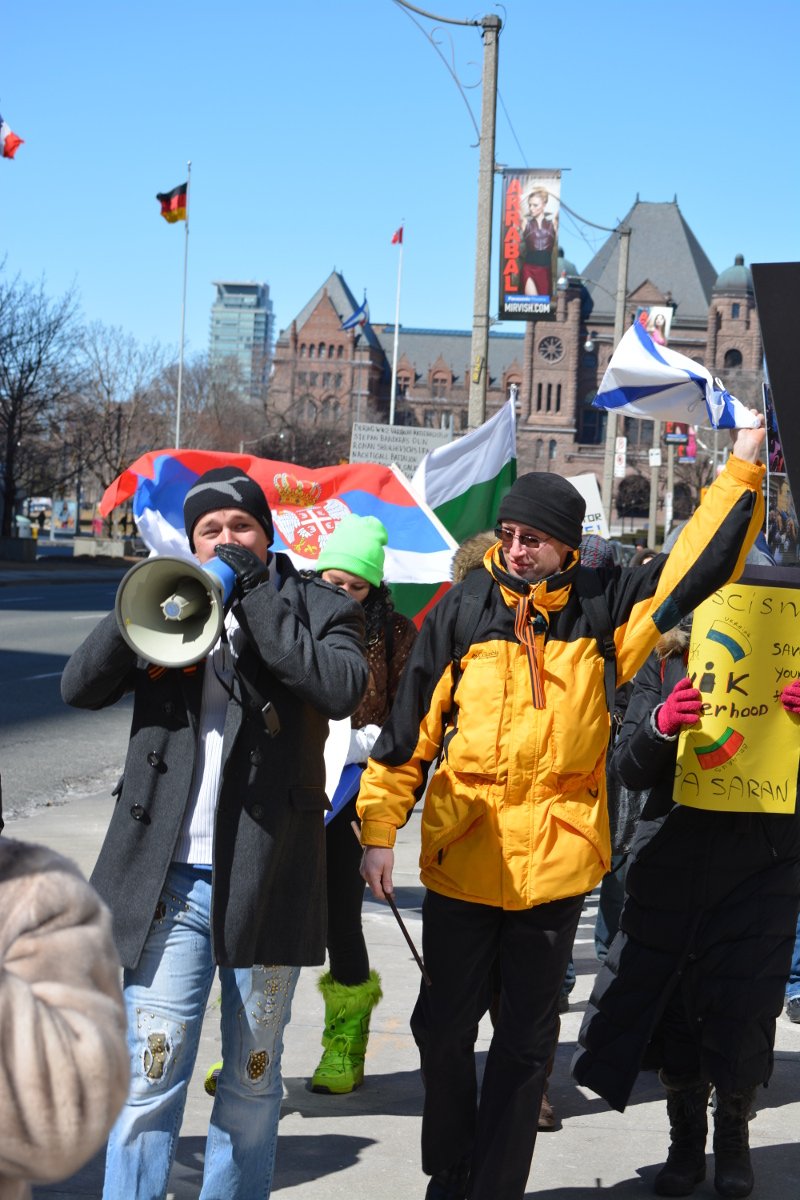Anti-Fascist Rally In Canada Against The New Bandit Government In Ukraine