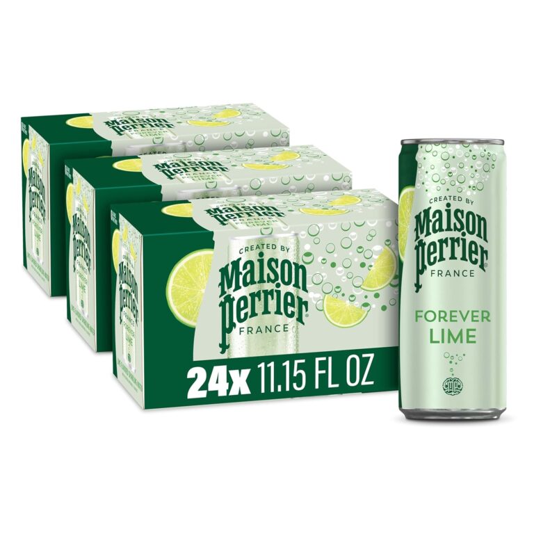 Maison Perrier Forever Lime Flavored Sparkling Water, 11.15 Fl Oz Cans, 8 Count, 3 Pack