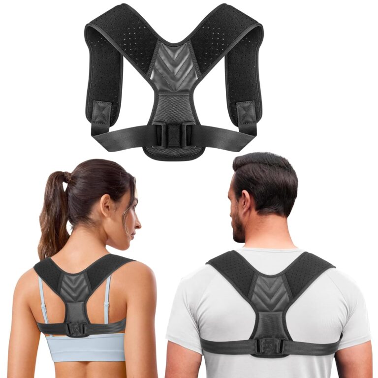 Back Straightener Posture Corrector for Women and Men, Adjustable Back Posture Corrector for Back Support, Upper Back Brace Shoulder Straightener for Women, Black L Back Straightener Posture Corrector for Women and Men, Adjustable Back Posture Corrector for Back Support, Upper Back Brace Shoulder Straightener for Women, Black L