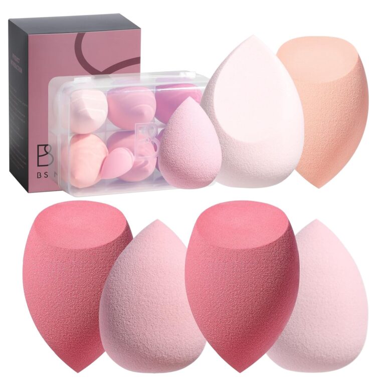 Makeup Sponge Set BS-MALL with Storage Case 7 Pcs for Liquid, Cream, and Powder, Multi-colored with 1 Mini Makeup Sponge Pink (A-Pink) Makeup Sponge Set BS-MALL with Storage Case 7 Pcs for Liquid, Cream, and Powder, Multi-colored with 1 Mini Makeup Sponge Pink (A-Pink)