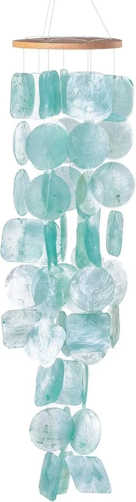 Solange & Frances Wind Chimes for Outside, Sea Glass Windchimes for Outside, Gifts for Mom, Ideal Gifts for Women who Have Everything, Outdoor Summer Decor