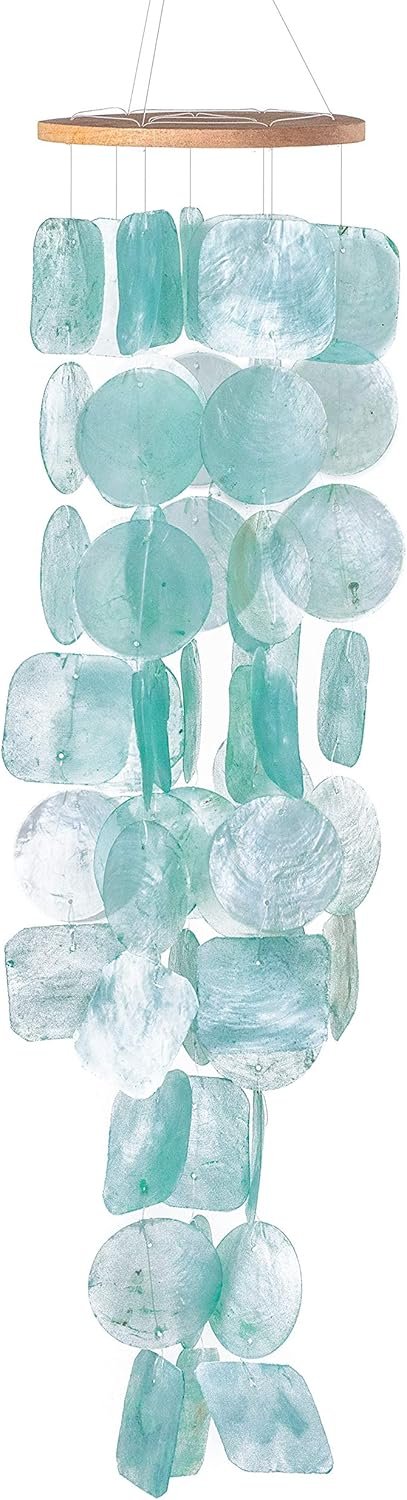 Solange & Frances Wind Chimes For Outside, Sea Glass Windchimes For Outside, Gifts For Mom, Ideal Gifts For Women Who Have Everything, Outdoor Summer Decor