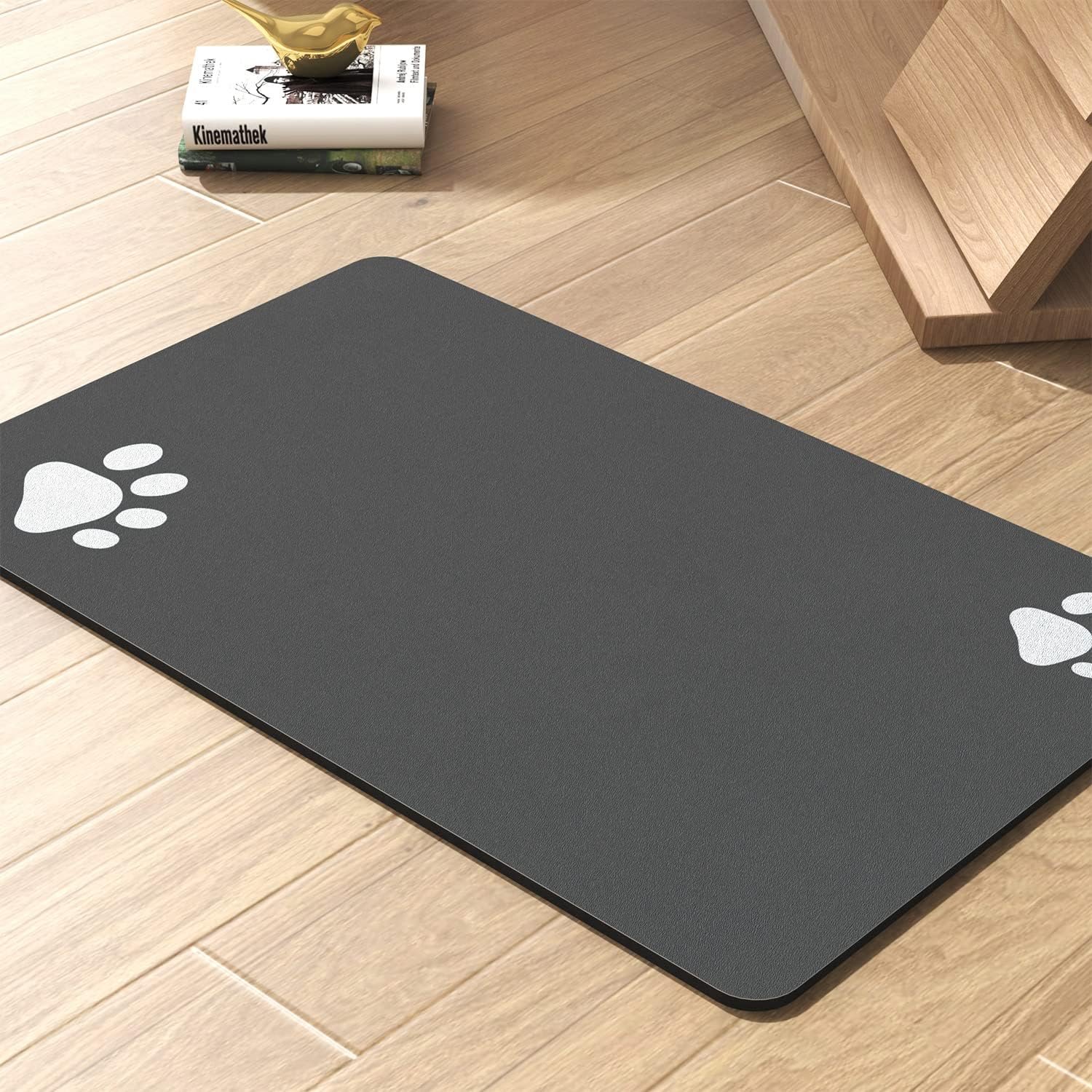 Pet Feeding Mat-Absorbent Dog Mat For Food And Water Bowl-No Stains Quick Dry Dog Water Dispenser Mat-Dog Accessories Pet Supplies-Dog Water Bowl For Messy Drinkers