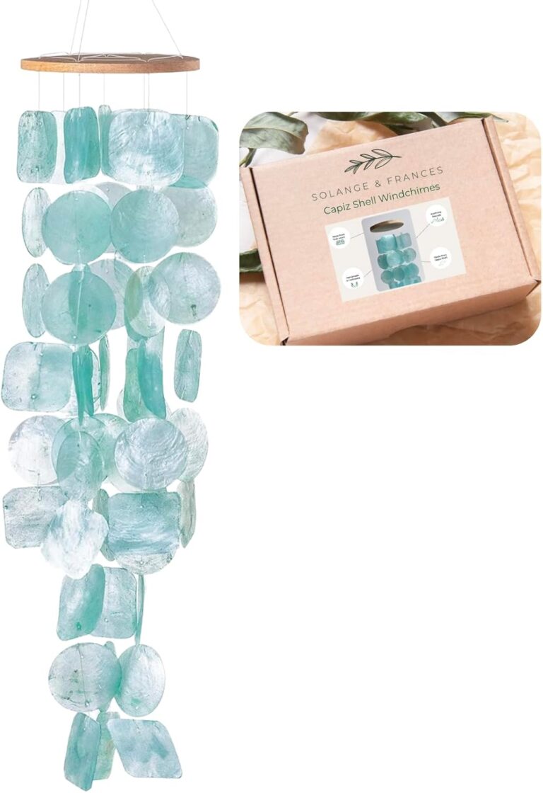 Solange & Frances Wind Chimes for Outside, Sea Glass Windchimes for Outside, Gifts for Mom, Ideal Gifts for Women who Have Everything, Outdoor Summer Decor Solange & Frances Wind Chimes for Outside, Sea Glass Windchimes for Outside, Gifts for Mom, Ideal Gifts for Women who Have Everything, Outdoor Summer Decor