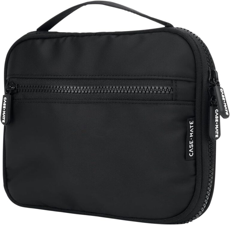 Case-Mate Electronic Organizer Travel Case – Portable Tech Travel Pouch w/Multiple Storage Mesh Pockets for Cable, Cord, Charger, Power Bank, Airpods – Airplane Essentials Bag – Black Case-Mate Electronic Organizer Travel Case – Portable Tech Travel Pouch w/Multiple Storage Mesh Pockets for Cable, Cord, Charger, Power Bank, Airpods – Airplane Essentials Bag – Black