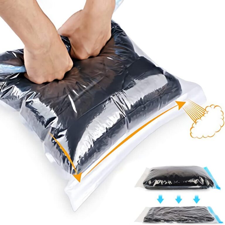 Compression Bags – Travel Accessories – 10 Pack Space Saver Bags – No Vacuum or Pump Needed – Vacuum Storage Bags for Travel Essentials – Home Packing-Organizers (Blue) Compression Bags – Travel Accessories – 10 Pack Space Saver Bags – No Vacuum or Pump Needed – Vacuum Storage Bags for Travel Essentials – Home Packing-Organizers (Blue)
