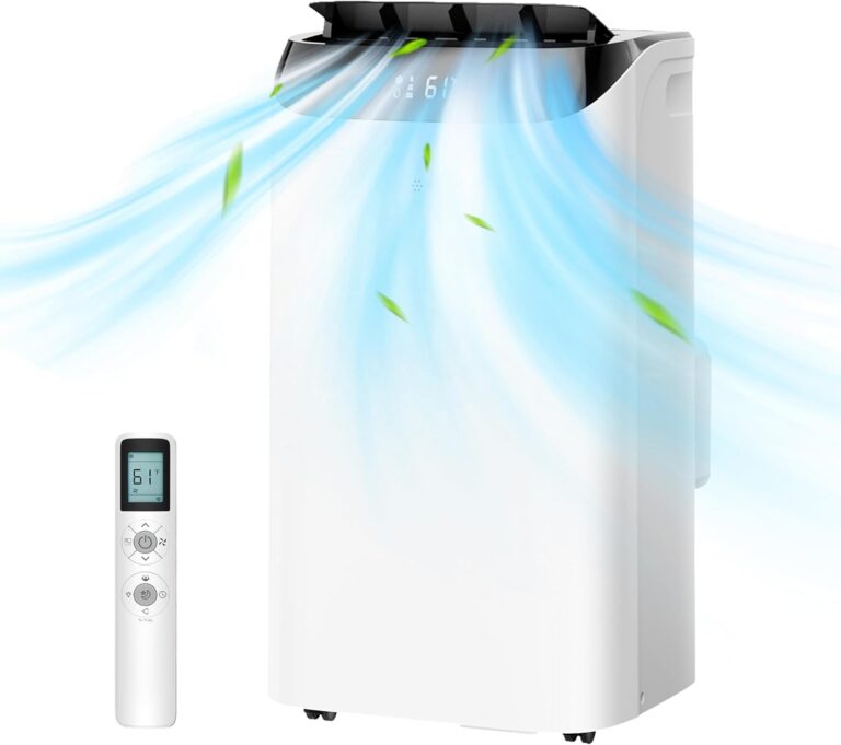 12000 BTU Portable Air Conditioner, 3-IN-1 Free Standing Cooling Portable AC Unit with Fan & Dehumidifier Function, Remote Control & 24H Timer, Quiet Sleep Mode, Windows Kit Included 12000 BTU Portable Air Conditioner, 3-IN-1 Free Standing Cooling Portable AC Unit with Fan & Dehumidifier Function, Remote Control & 24H Timer, Quiet Sleep Mode, Windows Kit Included