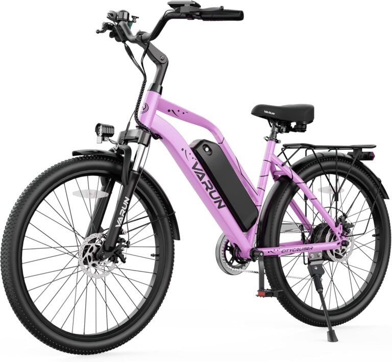 VARUN Electric Bike for Adults – 500W Electric Bicycle Up to 40Miles, 48V Removable Battery, Shock Absorber, 7-Speed and Dual Disc Brakes,Stylish 26″ Cruiser E-Bike Suitable for Commuting VARUN Electric Bike for Adults – 500W Electric Bicycle Up to 40Miles, 48V Removable Battery, Shock Absorber, 7-Speed and Dual Disc Brakes,Stylish 26″ Cruiser E-Bike Suitable for Commuting