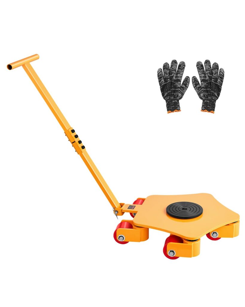 VEVOR Machine Skate, 8800 lbs Machinery Moving Skate, Machinery Mover Skate with 360° Rotation Cap and PU Swivel Rollers, Heavy Duty Industrial Machinery Mover with Handle for Warehouse, Workshop VEVOR Machine Skate, 8800 lbs Machinery Moving Skate, Machinery Mover Skate with 360° Rotation Cap and PU Swivel Rollers, Heavy Duty Industrial Machinery Mover with Handle for Warehouse, Workshop