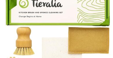 Tieralia Bamboo Dish Brush Gift Set β 5-Piece Kitchen Cleaning Bundle with Bottle Brush, Palm Brush, Scrub Brush & Sponge Pads | Elegant Wood Handles, Scratch-Safe Bristles, Giftable Packaging Tieralia Bamboo Dish Brush Gift Set β 5-Piece Kitchen Cleaning Bundle with Bottle Brush, Palm Brush, Scrub Brush & Sponge Pads | Elegant Wood Handles, Scratch-Safe Bristles, Giftable Packaging