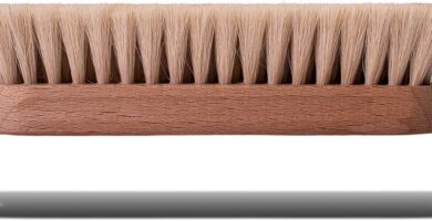 Valentino Garemi Soft Cleaning Brush – Dusting Off Footwear & Clothing – Classic Genuine Goat Hair Soft Bristles with Traditional Unstained Real Wood Handle – Made in Germany