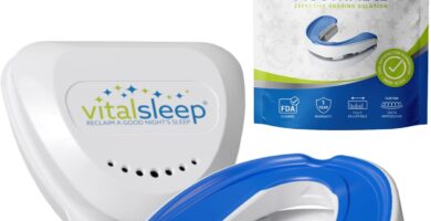VitalSleep Anti-Snoring Mouthpiece, Comfortable & Adjustable Fit Snore Guard, Stops Snoring for Restful Sleep, USA Made, BPA Free & FDA Cleared Anti-Snore Device – Women’s Size VitalSleep Anti-Snoring Mouthpiece, Comfortable & Adjustable Fit Snore Guard, Stops Snoring for Restful Sleep, USA Made, BPA Free & FDA Cleared Anti-Snore Device – Women’s Size