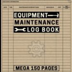 Equipment Maintenance Log Book: Mega 150 Pages to Track Repairs, Service & Daily Preventative Care for Machinery, Farm or Construction Equipment, Gym Equipment & More.