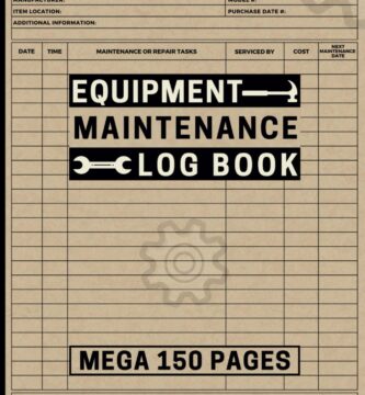 Equipment Maintenance Log Book: Mega 150 Pages to Track Repairs, Service & Daily Preventative Care for Machinery, Farm or Construction Equipment, Gym Equipment & More.