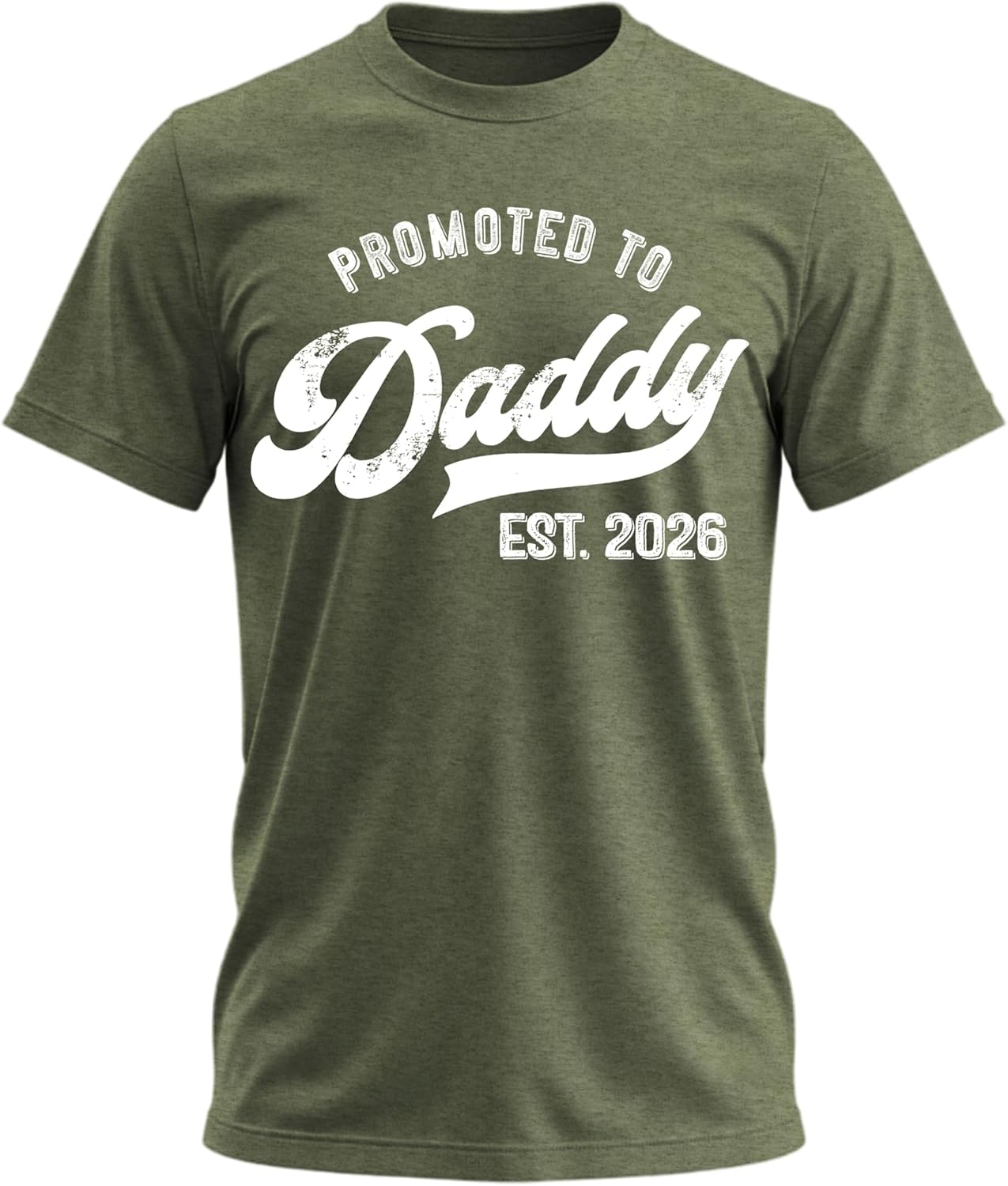 Promoted to Daddy 2026 Shirt – Funny Dad to Be Shirt Baby Announcement Graphic Tee New Daddy Gifts for Men