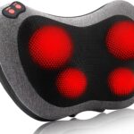 Papillon Shiatsu Back and Neck Massager with Heat, Deep Tissue Kneading,Electric Massage Pillow for Back,Shoulders,Legs,Foot,Body Muscle Pain Relief,Use at Home,Car,Office