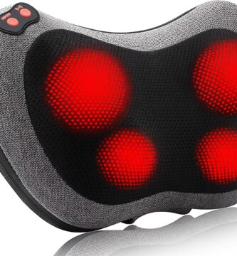 Papillon Shiatsu Back and Neck Massager with Heat, Deep Tissue Kneading,Electric Massage Pillow for Back,Shoulders,Legs,Foot,Body Muscle Pain Relief,Use at Home,Car,Office