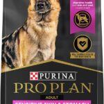 Purina Pro Plan Sensitive Skin and Stomach Dog Food Large Breed Salmon and Rice Formula – 34 lb. Bag