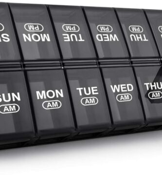 Sukuos Weekly Pill Organizer 7 Day 2 Times a Day, Quick Fill Daily Pill Box (AM PM), Extra Large Pill Cases for Vitamin/Fish Oil/Supplements, Arthritis Friendly, Easy to Clean